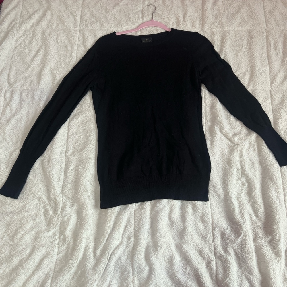 Worthington Women's Black Crew Neck Sweater